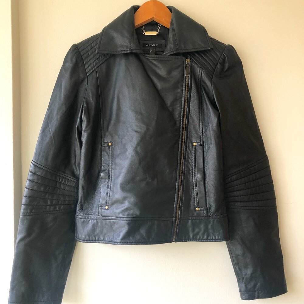 Black leather APART jacket